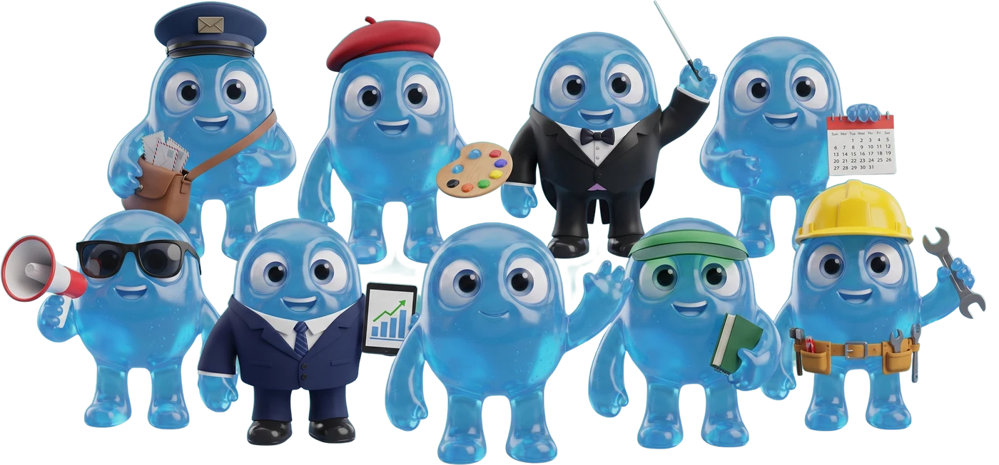 El equipo de empleados digitales de Wuama